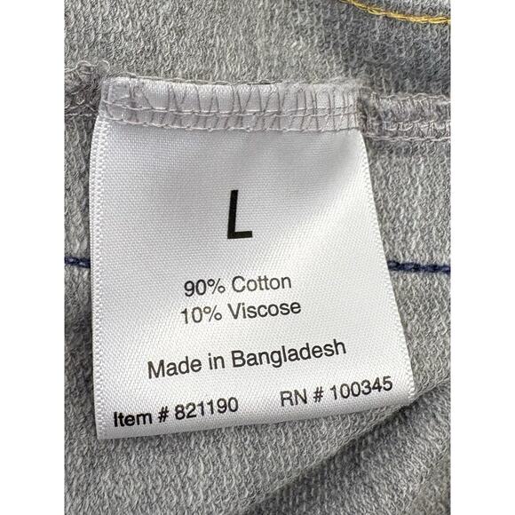 Aldi Women’s Gray Sweatpants Retro Joggers Rainbow Side Panels Lounge Size Large - Picture 5 of 5